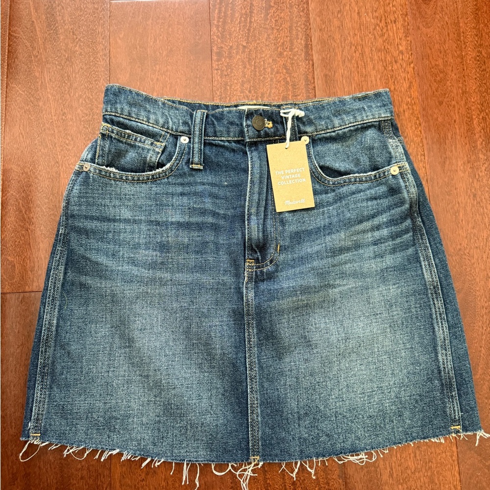 NWT Madewell Denim mini skirt